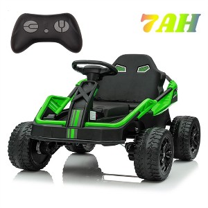 Jojoka 24V Kids Ride-On UTV, 4WD Electric Truck with Remote Control, 4x200W Motors, Metal Frame, 12" Tires, Music, Suspension - 1 of 4