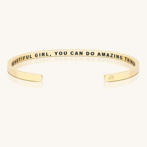 Mantra Jewelry - Beautiful Girl, You Can Do Amazing Things (within) bracelet - 1 of 4