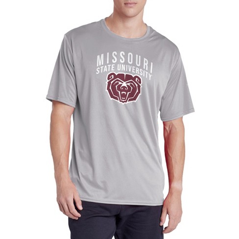 Missouri State University Adult Sport Active T-Shirt Primary Logo, Athletic Heather - image 1 of 4