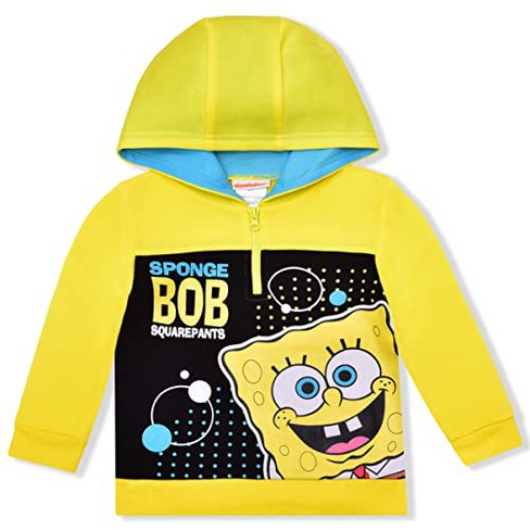 Nickelodeon Boy's SpongeBob SquarePants Half Zip Pullover Graphic Hoodie for kids - image 1 of 2