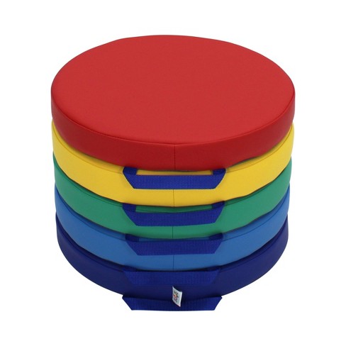 Factory Direct Partners 5pc 15" Softscape Kids' Round Floor Cushions ...