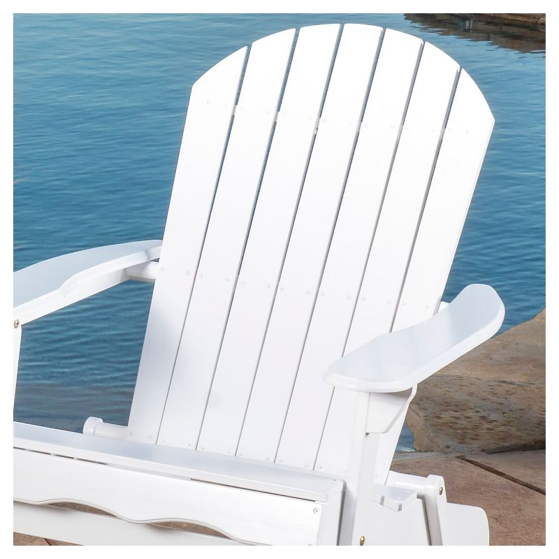 Hanlee Set of 2 Folding Wood Adirondack Chair - Christopher Knight Home, 4 of 10