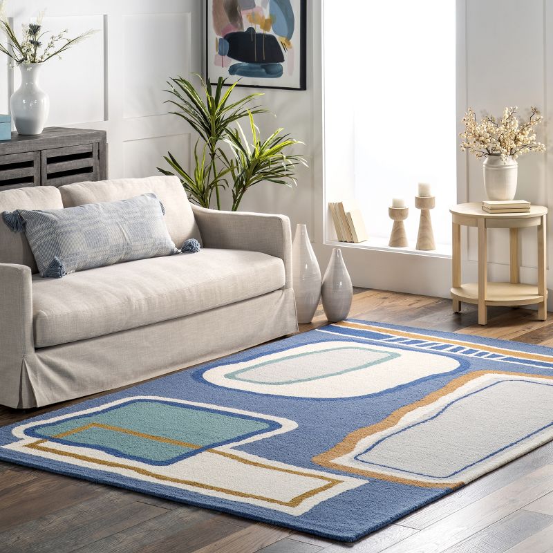 nuLOOM Terica Colorful Abstract Wool Area Rug, 3 of 11