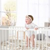 Sweet Jojo Designs Girl Baby Fitted Crib Sheet Peony Floral Garden Taupe and Ivory - 2 of 4