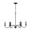 Capital Lighting Vincent 6 - Light Chandelier in  Black Iron - 4 of 4