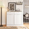 40 in. W x 14 in. D x 36 in. H Ready to Assemble Floor Base Tilt-Out Trash Kitchen Cabinet with 2-Drawer - 3 of 4