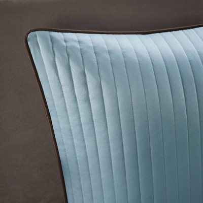 King Blue and Brown Paisley Cotton Jacquard Bed in a Bag Set