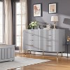 COZONY 8-Drawer Fluted Modern Dresser — Wooden Chest with Deep Storage for Bedroom, Living Room, Hallway & Kids Room - 2 of 4