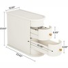 COWLOWN End Table with 2 Drawers, Fully Assembled Wood Nightstand for Small Spaces, No Assembly Required - 2 of 4