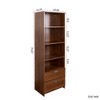 NicBex 10-Shelf Cubbyhole Bookcase, 53.15" Wooden Storage Bookshelf with Label Tags,  Bookcase Display Stand - 3 of 4