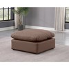 Meridian Furniture,Indulge Vegan Leather Ottoman - 2 of 4
