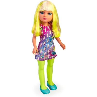 Nancy Neon Fashion Doll with Yellow Hair, 16" Doll