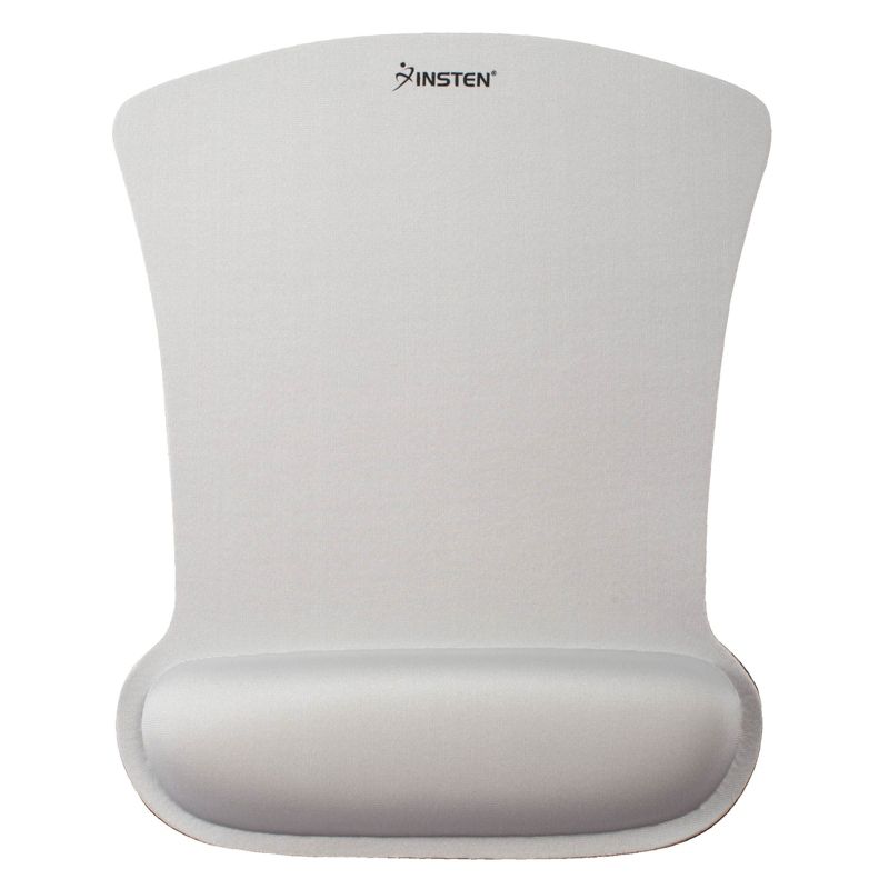 Insten Mouse Pad with Wrist Support Rest, Ergonomic Support Cushion, Easy Typing & Plain Relief, Trapeziod, 10 x 8 inches, 1 of 10
