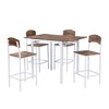 YOOCOZZ Farmhouse 5-Piece Counter Height Dining Set with Drop Leaf Table - 3 of 4