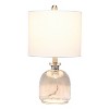 Hammered Glass Jar Table Lamp with Linen Shade - Lalia Home - 2 of 4