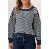 Women's Striped Oversized Sweater - 66DISCO - 2 of 4
