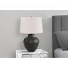 Monarch Specialties Lighting 26inchH Table Lamp Black Metal Ivory / Cream Shade Transitional - 3 of 4