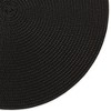 Design Imports Black Round Pp Woven Placemat Set/6 - 2 of 4