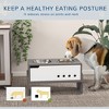 Elevated Dog Bowls, 3 Height Adjustable Raised Dog Bowls w/ Slow Feeder Mat, Stand, for Medium to Extra Large Dogs - 4 of 4