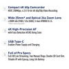 Panasonic X1600 4K Camcorder for Directors, Wide Angle Telephoto Lens with 24x Zoom, Hybrid O.I.S., 4K High-Precision AF with Face Detection, Heat - 3 of 4