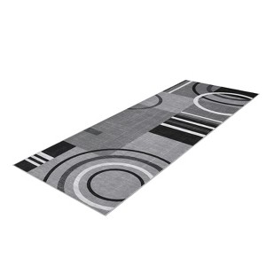 Geometric Abstract Washable Area Rug Living Room Rugs Non-Slip Soft Ultra-Thin Modern Throw Carpet Contemporary Stain Resistant Floor Carpet - 1 of 4