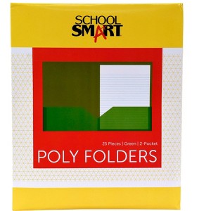 FOLDER SCHOOL SMART TWO-POCKET HEAVYWEIGHT POLY - 1 of 4