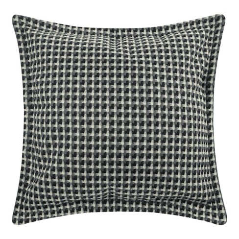 Unique Bargains Retro Decorative Invisible Zipper Plaid Throw Pillow Covers With Pattern 1 Pc Gray Grid 20 x 20