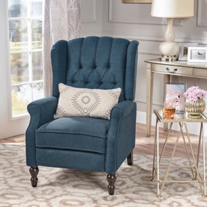 Lyngins Modern Luxury Tufted Recliner Chair with High Back & Adjustable Footrest,Accent Sofa Arm Chair for Living Room - 1 of 4