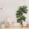 COZONY 3.9 / 4.9FT Artificial Fiddle Leaf Fig Tree, Faux Potted Indoor & Outdoor Decorative Plant - 3 of 4