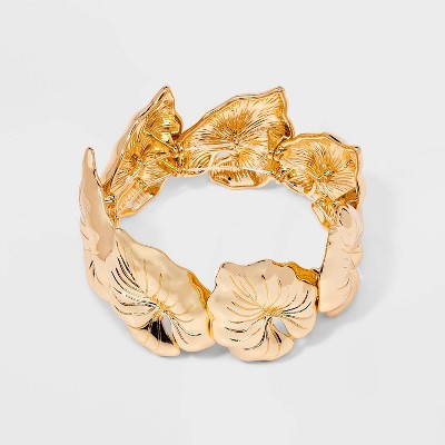 Etched Leaf Bracelet - A New Day™ Gold