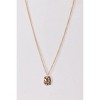 Slickblue Gold Link Chain Necklace for Women with Rectangle and Moon Crystal Pendants, 18", Vintage Look - 3 of 4