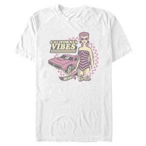 Mens Mattel Hot Wheels and Barbie California Vibes T Shirt - 1 of 4