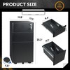 GALAXHERO File Cabinet, 3-Drawer Vertical Filing Cabinet, Slim Space-Saving Storage for Legal/Letter Size Files, Home & Office Organization - 4 of 4