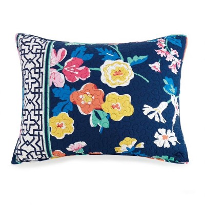 vera bradley maybe navy pillow shams