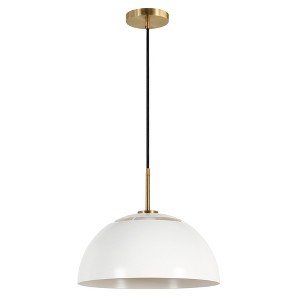 Hudson and Canal 16" Wide Pendant with Metal Shade - 1 of 4