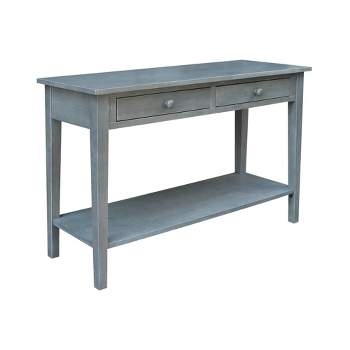 Spencer Console Server Table Antique Washed Heather Gray - International Concepts