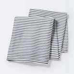 Jersey Swaddle Blanket Stripe - Cloud Island™ White/Gray