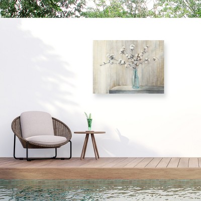 "Cotton Bouquet" Outdoor Canvas