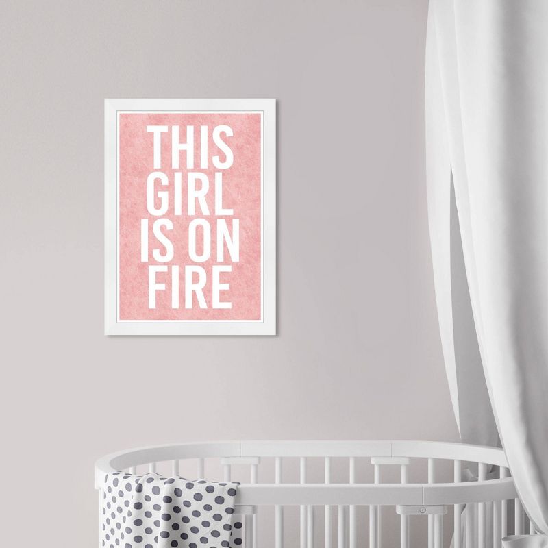15&#34; x 21&#34; This Girl is on Fire Typography and Quotes Framed Art Print - Wynwood Studio, 5 of 7