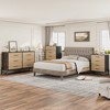 Natural Oak 4-Drawer Dresser, 38.6" Tall with Storage Compartments – Freestanding Storage Chest for Bedroom, Living Room & Entryway - 4 of 4