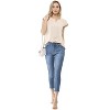 INSPIRE CHIC Women's Work Business Casual Plain Cap Sleeve Blouse - 4 of 4