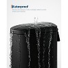 8 Gallon Stainless Steel Step Trash Can with Soft-Close Bamboo Lid, Removable Inner Bucket, Rustproof Slim Garbage Bin - 4 of 4