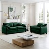 2-Piece Corduroy Sofa Set with 1-Seater and 3-Seater, Cloud-Like Comfort, Flexible Combination - 3 of 4