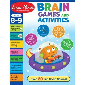 Brain Games and Activities, Age 8 - 9 Workbook - by  Evan-Moor Educational Publishers (Paperback) - 1 of 1