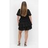 Women's Plus Size Kailey Short Sleeve Dress - black | CITY CHIC - 3 of 4