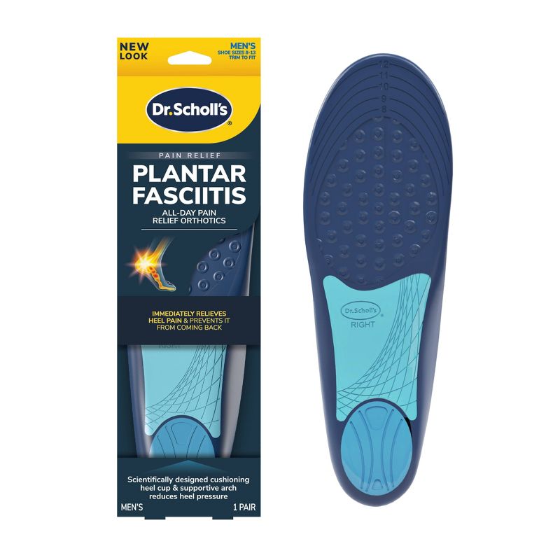 Dr. Scholl&#39;s Cut to Fit Inserts Plantar Fasciitis Men&#39;s Pain Relief Orthotics - 1pair - Size (8-13), 1 of 15