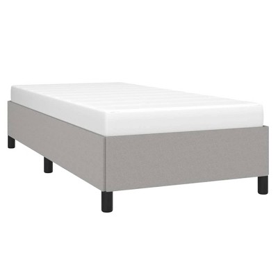 vidaXL Modern Fabric Bed Frame, Twin XL Size 39.4"x79.9", Light Gray, Durable Plywood and Engineered Wood