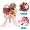 Unique Bargains Silk Wedding Artificial Flowers Bouquet 1 Pc - 4 of 4