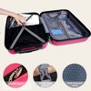 Luggage Set of 3, Suitcases with Spinner Wheels Hardside Expandable Luggage Suitcase Set with TSA Lock for Travel-Rose Red - 3 of 4