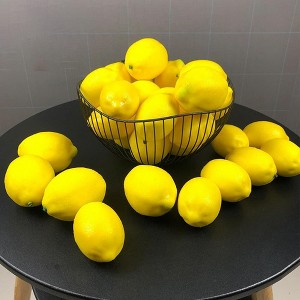 GAOMON Artificial Fake Lemons Realistic Faux Fruits  Props for Home Kitchen Table Decoration Yellow（12pcs） - 1 of 4
